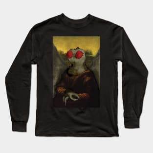 Mothman Mona Lisa Long Sleeve T-Shirt